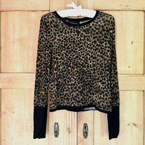 Mink Pink soft leopard top, size XS